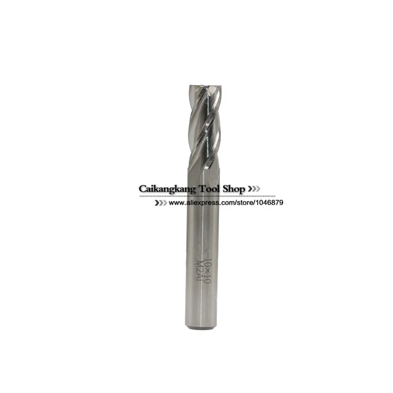 New 4Flutes 4F10*10*25*75mm M2AI Dia 10mm End Mill Router Bit Milling Cutter Machine CNC Drill Tool Super-Hard High Speed Steel
New 4Flutes 4F10*10*25*75mm M2AI Dia 10mm End Mill Router Bit Milling Cutter Machine CNC Drill Tool Super-Hard High Speed Steel