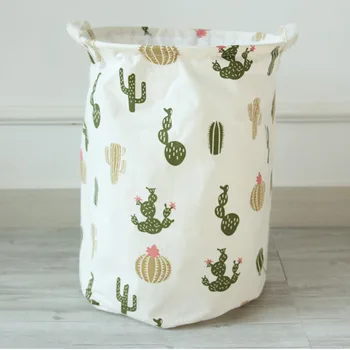 35*45cm Cactus Pattern Cotton Linen Storage Basket Waterproof Foldable Dirty Clothes Barrels Organizer Laundry Basket For Toys
35*45cm Cactus Pattern Cotton Linen Storage Basket Waterproof Foldable Dirty Clothes Barrels Organizer Laundry Basket For Toys