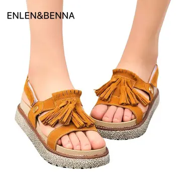Big Size 35-41 Summer Women Genuine Leather Sandals Vintage Ladies Flat Sandials With Tassel Fashion Casual Platforms Soft Shoes
Big Size 35-41 Summer Women Genuine Leather Sandals Vintage Ladies Flat Sandials With Tassel Fashion Casual Platforms Soft Shoes