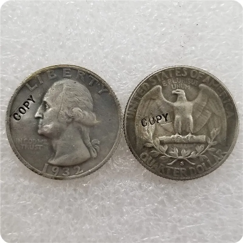USA 1932-S Washington Quarter COIN COPY commemorative coins-replica coins medal coins collectibles
USA 1932-S Washington Quarter COIN COPY commemorative coins-replica coins medal coins collectibles