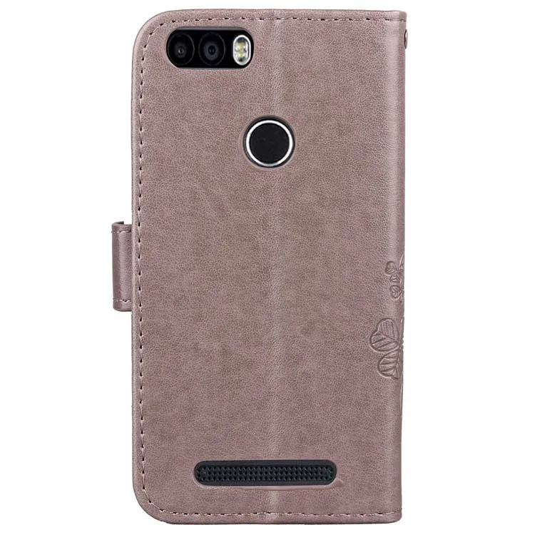 BEFOSPEY Luxury Elegant Four Leaf Leaves Pu Leather Phone Case For Leagoo Kiicaa Power