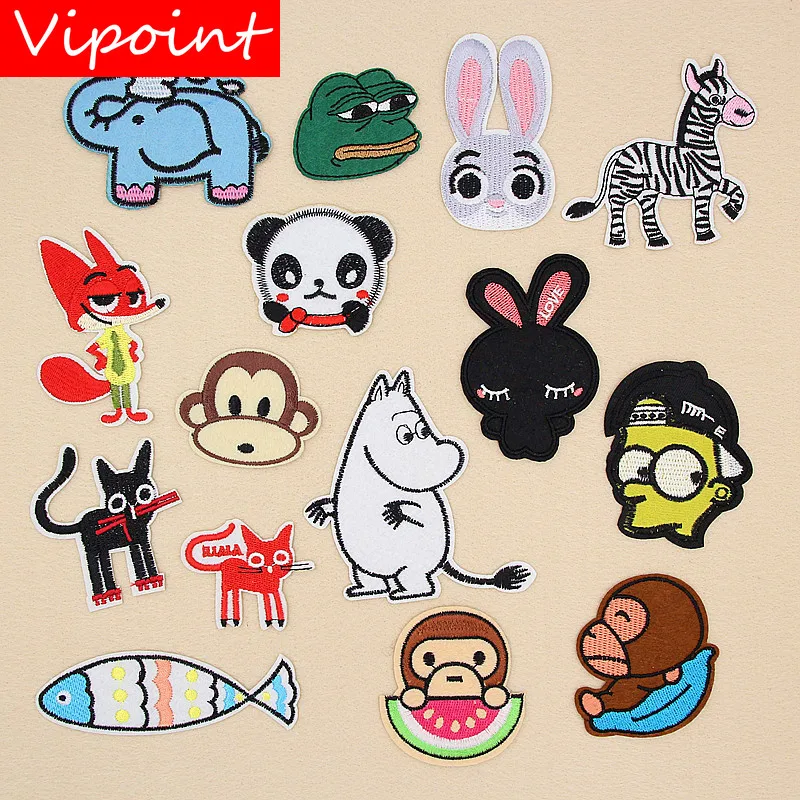 VIPOINT embroidery fox rabbit patches monkey cats patches badges applique patches for clothing XW-56
VIPOINT embroidery fox rabbit patches monkey cats patches badges applique patches for clothing XW-56