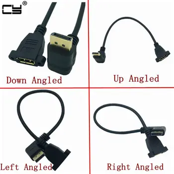 Gold DisplayPort DP Male Up & Down & Left & Right 90 Degree Angle to Female Socket Panel Mount Extension Cable Display Port 30cm
Gold DisplayPort DP Male Up & Down & Left & Right 90 Degree Angle to Female Socket Panel Mount Extension Cable Display Port 30cm