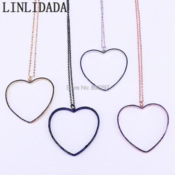 5Pcs Fashion Pave CZ Cubic Zirconia Hollow Heart Pendant Necklaces Women Girls Jewelry Gift
5Pcs Fashion Pave CZ Cubic Zirconia Hollow Heart Pendant Necklaces Women Girls Jewelry Gift