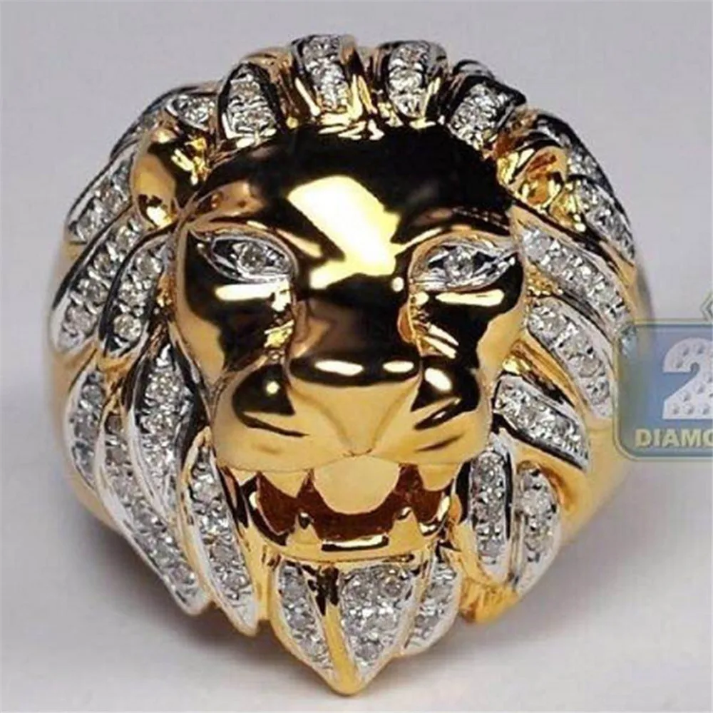 Punk Hyperbole Rhinestone Lion Head Rings For Men Rose Gold Color Gothic Ring Dropshipping Bulk Jewelry
Punk Hyperbole Rhinestone Lion Head Rings For Men Rose Gold Color Gothic Ring Dropshipping Bulk Jewelry