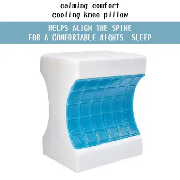 Calming Comfort Cooling Knee Pillow by Sharper Image- Charcoal Infused Memory Foam with Cooling Gel- Helps Side Sleepers Align S
Calming Comfort Cooling Knee Pillow by Sharper Image- Charcoal Infused Memory Foam with Cooling Gel- Helps Side Sleepers Align S