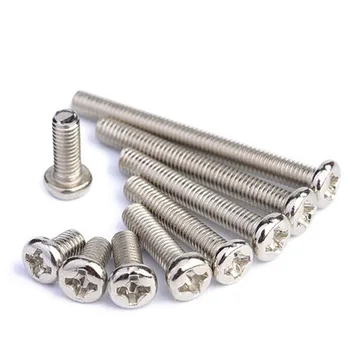 50pcs M1.6 Round head Phillips screw Cross pan heads Mechanical screws Nickel plating 3mm-10mm Length
50pcs M1.6 Round head Phillips screw Cross pan heads Mechanical screws Nickel plating 3mm-10mm Length