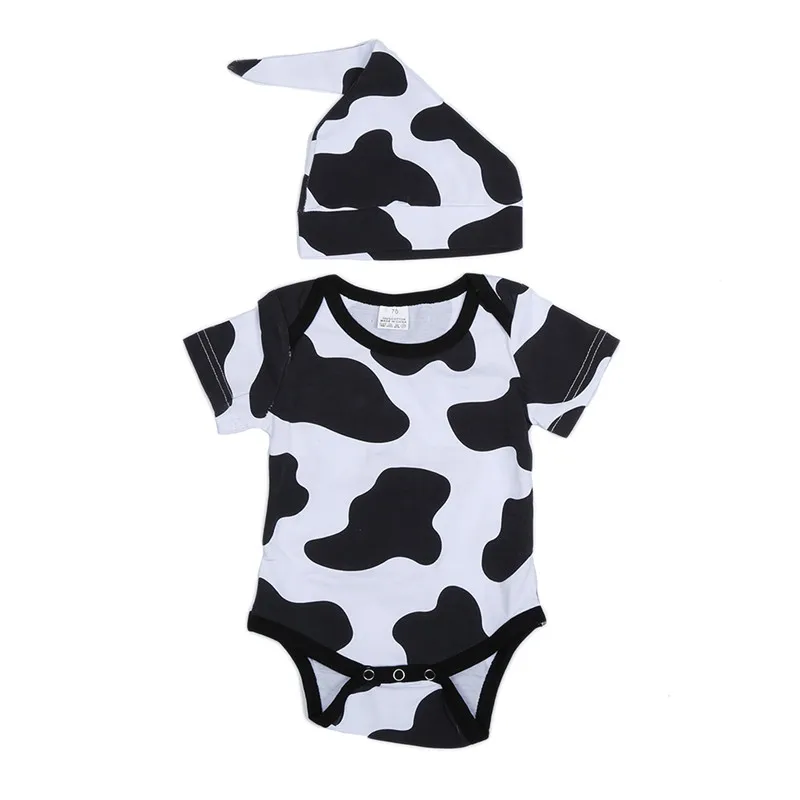 2PC Set Baby Girls Boys Cotton Cow Printed Romper Hat Bodysuit Short Sleeve Jumpsuit Kids Clothes Infant Clothing
2PC Set Baby Girls Boys Cotton Cow Printed Romper Hat Bodysuit Short Sleeve Jumpsuit Kids Clothes Infant Clothing