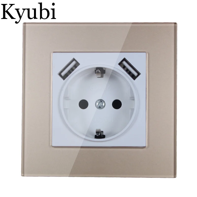 2019 new design USB Wall Socket Gold color acrylic patch frame Free shipping Double USB Port 5V 2A Usb KDG-02
2019 new design USB Wall Socket Gold color acrylic patch frame Free shipping Double USB Port 5V 2A Usb KDG-02