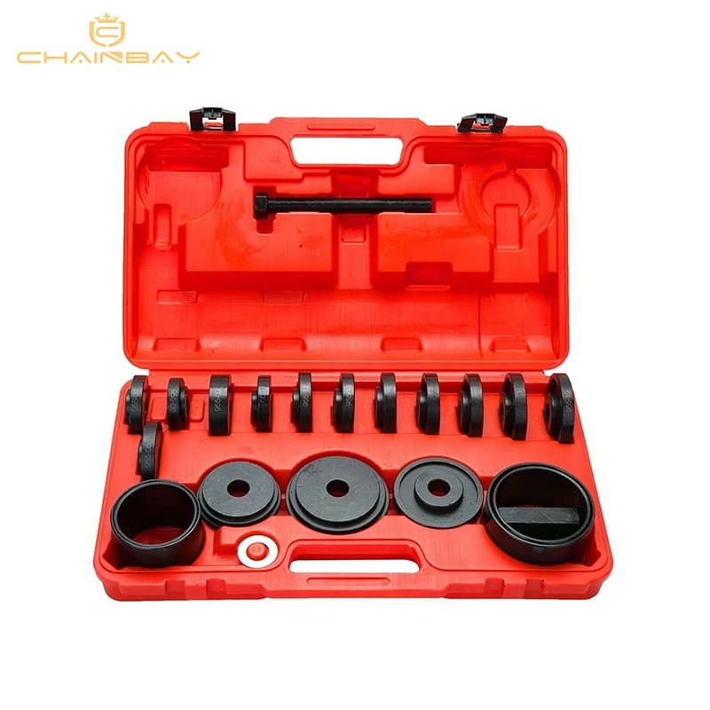 23Pc Front Wheel Hub Bearing Removal / Installation Tool Set Front Wheel Drive Bearing Puller Adapter Car repair tools
23Pc Front Wheel Hub Bearing Removal / Installation Tool Set Front Wheel Drive Bearing Puller Adapter Car repair tools