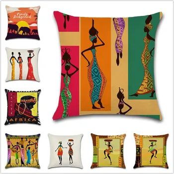 African Pattern Woman Painting Dancing art Cushion Cover Decoration house Home sofa chair seat Exotic gift for friend pillowcase
African Pattern Woman Painting Dancing art Cushion Cover Decoration house Home sofa chair seat Exotic gift for friend pillowcase