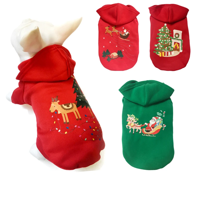 Dog Clothes Winter Christmas Warm Coats Santa Claus Christmas Tree Printed Hooded Jacket Dog New Year 2 Legged Clothing
Dog Clothes Winter Christmas Warm Coats Santa Claus Christmas Tree Printed Hooded Jacket Dog New Year 2 Legged Clothing