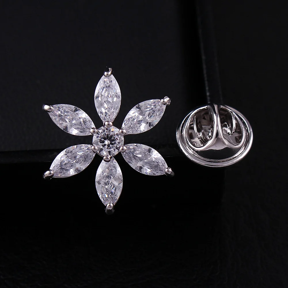 Young Tulip Cubic Zirconia Flower Collar Pins Unisex Women And Men Brooch Copper Material Fashion Jewelry Wedding Accessories
Young Tulip Cubic Zirconia Flower Collar Pins Unisex Women And Men Brooch Copper Material Fashion Jewelry Wedding Accessories