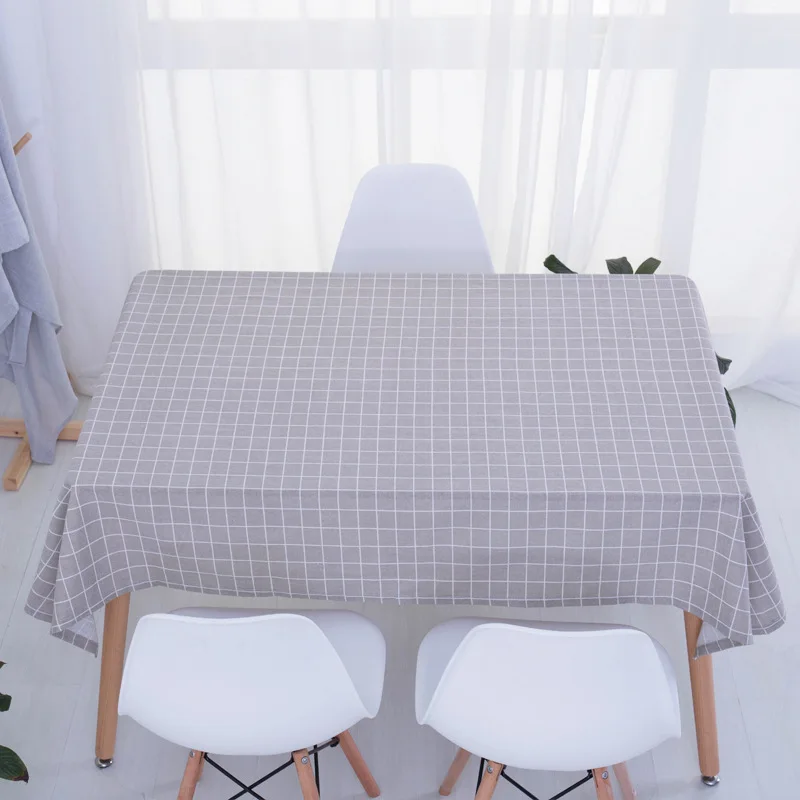 

2022 new Stylish Table Cloth Country Style Plaid Print Multifunctional Rectangle Table Cover Tablecloth Home Kitchen Decoration