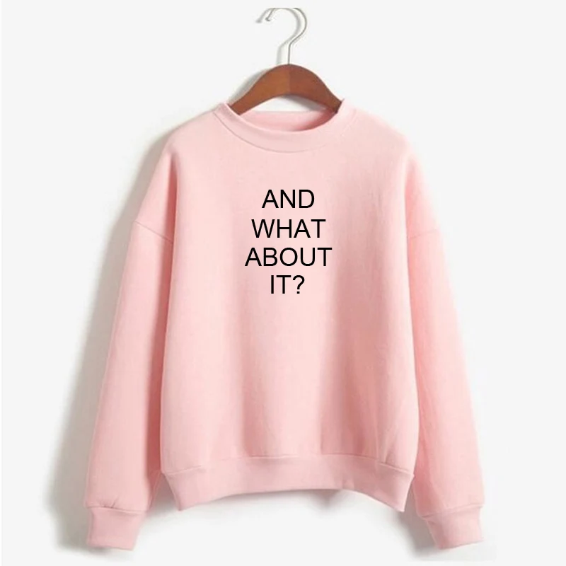 Women'S Hoodies Ariana Grande Sweatshirt And What About It Letter Printed Womens Hoodies Pullover Clothing Autumn Winter Coat
Women'S Hoodies Ariana Grande Sweatshirt And What About It Letter Printed Womens Hoodies Pullover Clothing Autumn Winter Coat