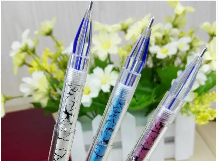 Image 2015 New Hot Erasable Gel Ink Pen 0.5MM Colorful Film Barrel Diamond Tip School Office Smooth Writing High Quality Free Shipping