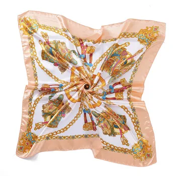 Summer Woman bandana hijab Luxury Brand Silk Scarf Fashion Satin Printing Square Scarfs Carriage Chain Shawl Head Scarves Wrap 
Summer Woman bandana hijab Luxury Brand Silk Scarf Fashion Satin Printing Square Scarfs Carriage Chain Shawl Head Scarves Wrap