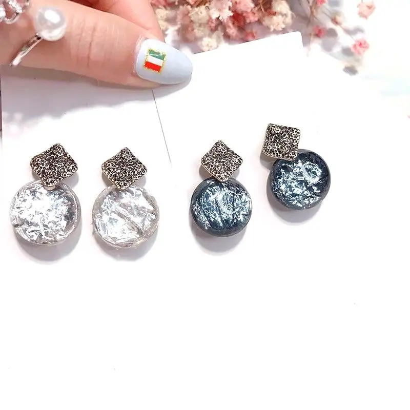 Korean Geometric Pendant Earrings For Women Fashion Jewelry Bijoux Vintage Circles Earings Femme Gifts White Blue Colors
Korean Geometric Pendant Earrings For Women Fashion Jewelry Bijoux Vintage Circles Earings Femme Gifts White Blue Colors