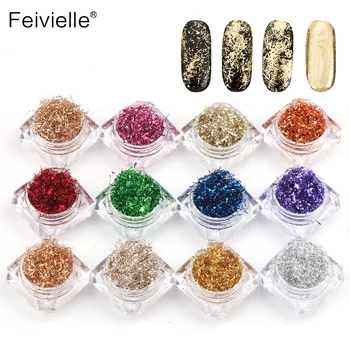 New 12 Pcs/Lot Magic Mirror Powder Aluminum Foil Silk Flakes Pigment Dust Sequins Holo Nail Art Glitter Decorations Manicure
New 12 Pcs/Lot Magic Mirror Powder Aluminum Foil Silk Flakes Pigment Dust Sequins Holo Nail Art Glitter Decorations Manicure