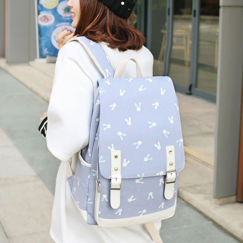 Girls Kids Cute Rabbit Prints School Bookbags Canvas Teenager Middle School Girls Backpack Primary School Student School Bag
Girls Kids Cute Rabbit Prints School Bookbags Canvas Teenager Middle School Girls Backpack Primary School Student School Bag