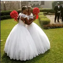 White Ball Gown Flower Girl Dresses For Teens Applique Lace Girls Pageant Gown African First Communion Dress
White Ball Gown Flower Girl Dresses For Teens Applique Lace Girls Pageant Gown African First Communion Dress