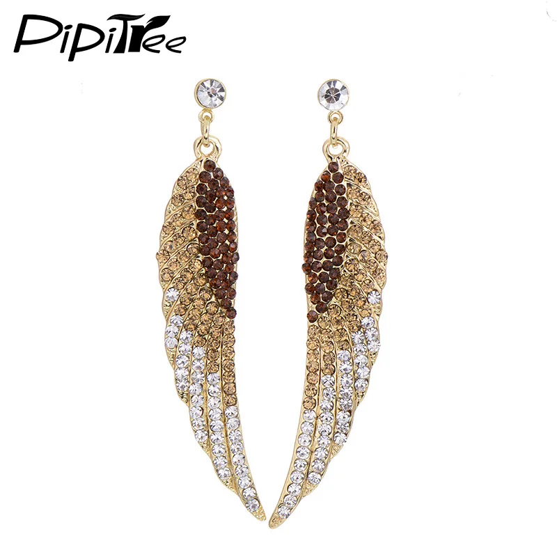 2017 Popular Long Angel Wings Earrings For Women Girls Fashion Feather Punk Style Crystal Rhinestone Earrings Statement Jewelry
2017 Popular Long Angel Wings Earrings For Women Girls Fashion Feather Punk Style Crystal Rhinestone Earrings Statement Jewelry