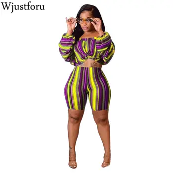 Wjustforu Striped Plus Size Two Piece Set Tracksuit Women Festival Top+Biker Shorts 2Piece Matching Sets Summer Outfits Vestidos
Wjustforu Striped Plus Size Two Piece Set Tracksuit Women Festival Top+Biker Shorts 2Piece Matching Sets Summer Outfits Vestidos