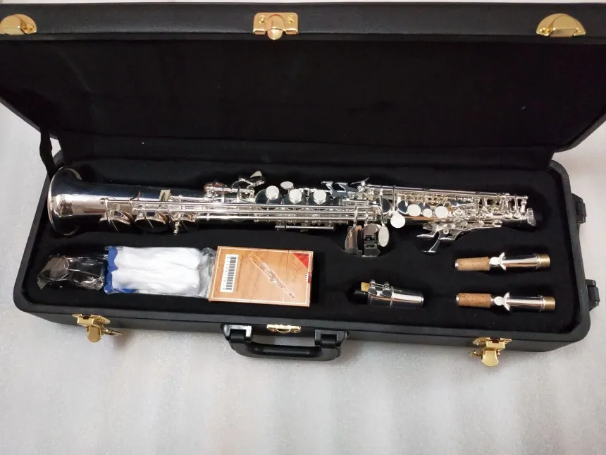 

High Quality Japan YANAGISAWA S991 B flat Soprano Saxophone Musical Instruments Sax Brass Silver-plated With Case Professional