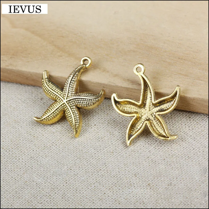 Factory price 6 Pieces/Lot 26mm*23mm antique gold color sea animal starfish charm diy handmade craft star For Jewelry Making
Factory price 6 Pieces/Lot 26mm*23mm antique gold color sea animal starfish charm diy handmade craft star For Jewelry Making