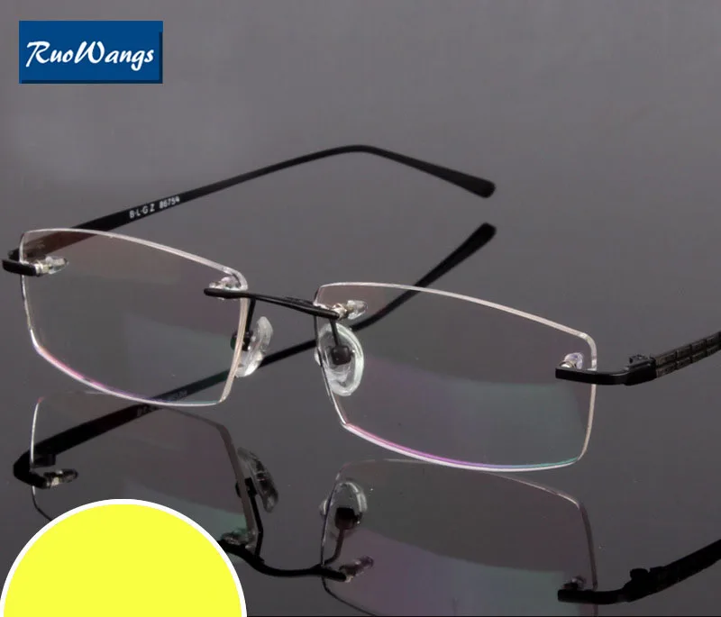 RuoWangs Men rimless Eyeglasses spectacle frames optical New Prescription eye glasses myopia frame prescription glasses type men
RuoWangs Men rimless Eyeglasses spectacle frames optical New Prescription eye glasses myopia frame prescription glasses type men