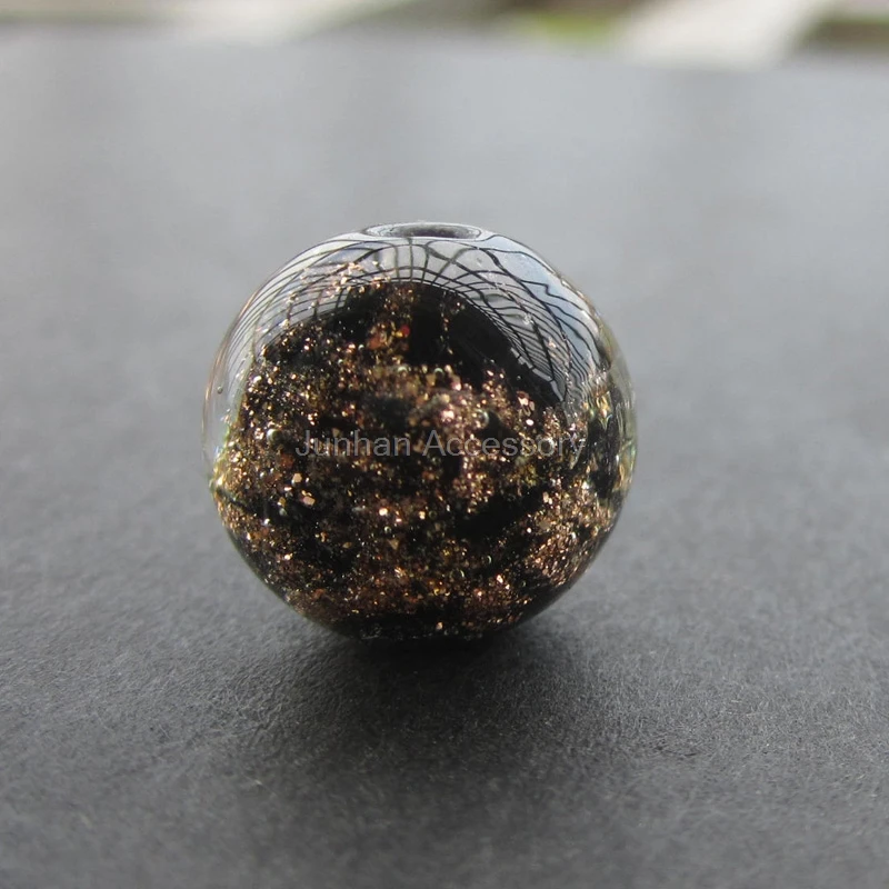 10Pcs/Lot 12mm Handmade Lampwork Beads Black Color With Gold powder for jewelry making
10Pcs/Lot 12mm Handmade Lampwork Beads Black Color With Gold powder for jewelry making