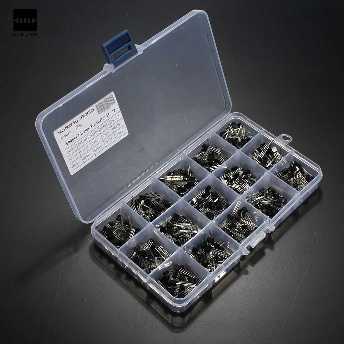 Each Pack Mixed Transistors 10 Value TO-92 Assortment Kit 200Pcs//box