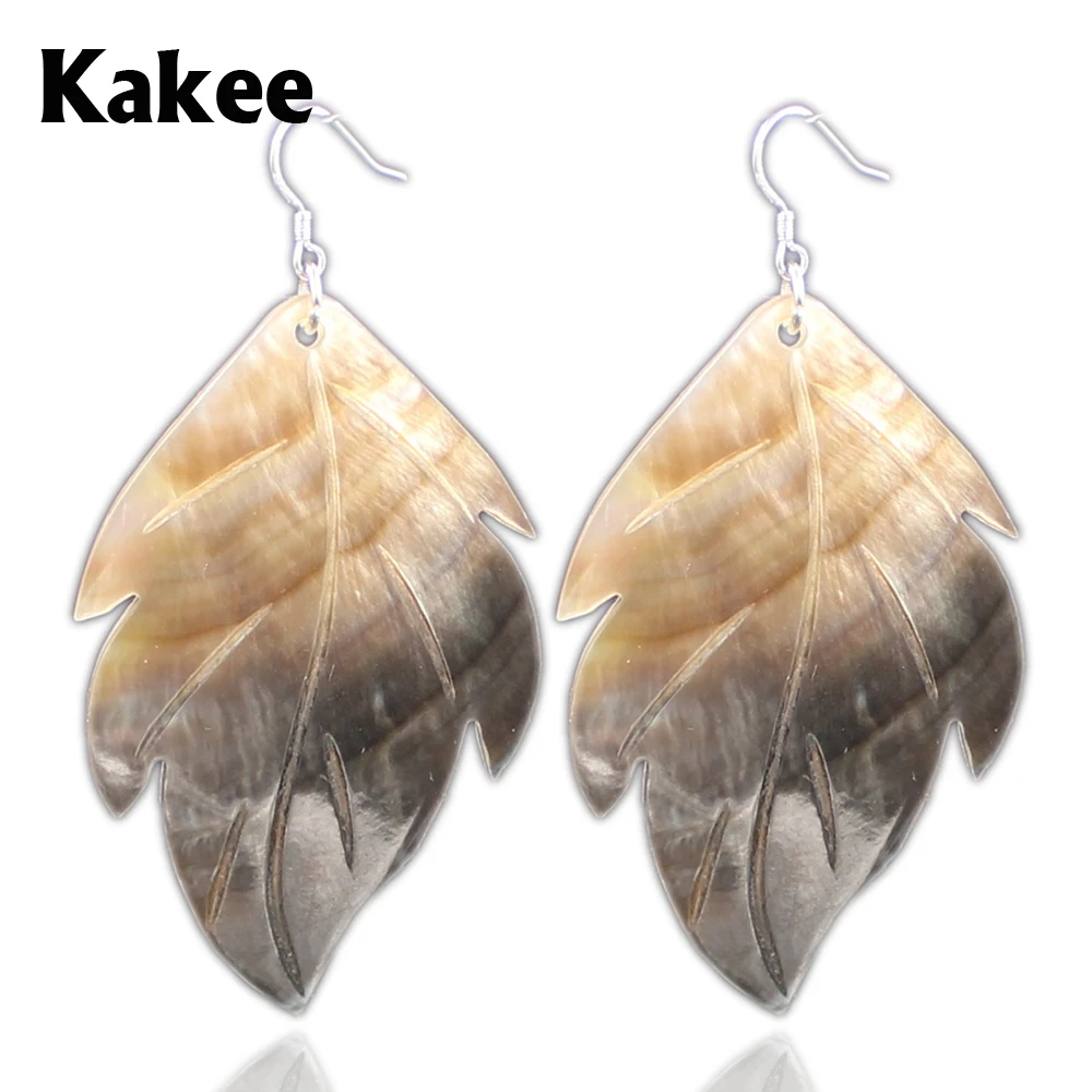 Kakee Natural Black Shell Carved Leaf Women Long Earring Geometric European Korean Style Costume Female Fashion Jewelry Gift
Kakee Natural Black Shell Carved Leaf Women Long Earring Geometric European Korean Style Costume Female Fashion Jewelry Gift