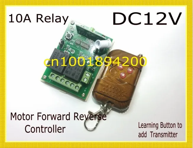 DC12V Motor Remote Controller Motor Forward Reverse Remote Control Switch Momentary Toggle Latched Adjusted Learning Code
DC12V Motor Remote Controller Motor Forward Reverse Remote Control Switch Momentary Toggle Latched Adjusted Learning Code