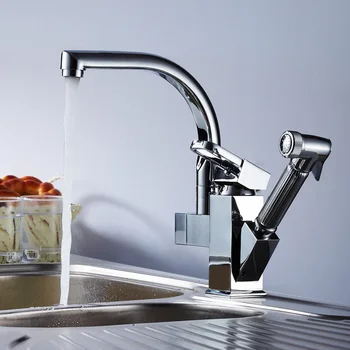 Chrome Polished Deck Single Handle Ceramic 2 Holes Kitchen Faucet Pull Out 360 Degree Basin Hot Cold Water Mixer Bathroom Access
Chrome Polished Deck Single Handle Ceramic 2 Holes Kitchen Faucet Pull Out 360 Degree Basin Hot Cold Water Mixer Bathroom Access