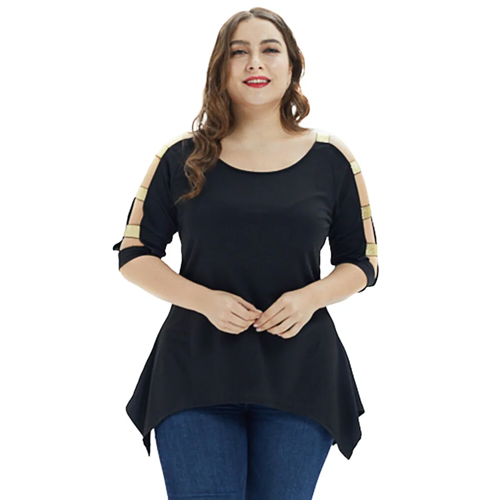 JAYCOSIN 2019 Hot Sale Summer Women T-shirt Sexy Fashion Elegant Plus Size Solid Hollow Out Half Seelve Asymmetric Top 904123
JAYCOSIN 2019 Hot Sale Summer Women T-shirt Sexy Fashion Elegant Plus Size Solid Hollow Out Half Seelve Asymmetric Top 904123