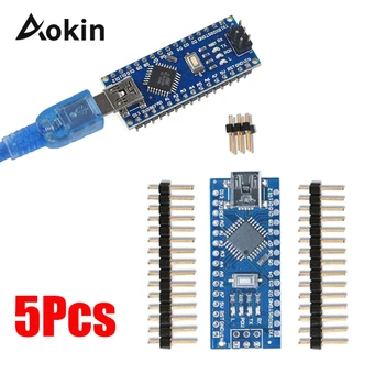 5Pcs Nano Mini USB With the bootloader compatible Nano 3.0 controller For Arduino CH340 USB Driver Nano v3.0 16Mhz ATMEGA328P
5Pcs Nano Mini USB With the bootloader compatible Nano 3.0 controller For Arduino CH340 USB Driver Nano v3.0 16Mhz ATMEGA328P