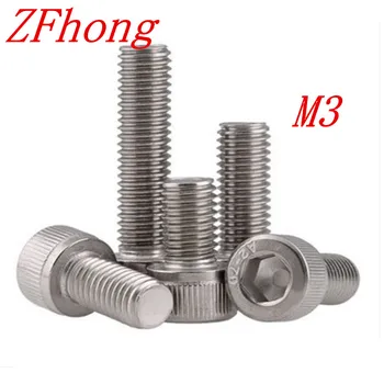 50pcs/lot din912 M3*5/6/8/10/12/16/20/25/30/35/40 3mm thread stainless steel hex allen socket cap machine screw
50pcs/lot din912 M3*5/6/8/10/12/16/20/25/30/35/40 3mm thread stainless steel hex allen socket cap machine screw