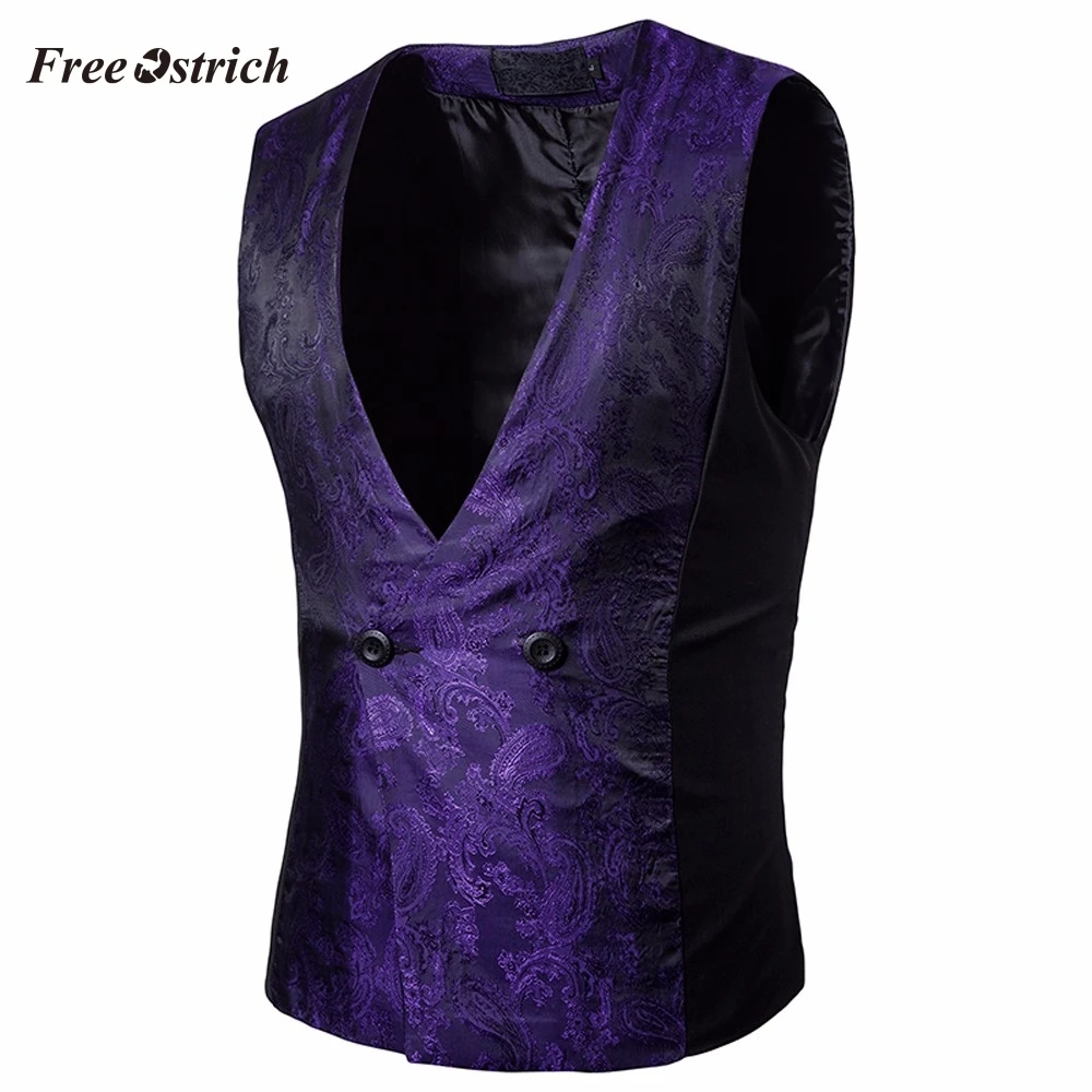 Free Ostrich Patchwork Solid Male Vest Single Breasted Blazer Vests Autumn Suits Cotton Business Fashion Men's Waistcoat New
Free Ostrich Patchwork Solid Male Vest Single Breasted Blazer Vests Autumn Suits Cotton Business Fashion Men's Waistcoat New