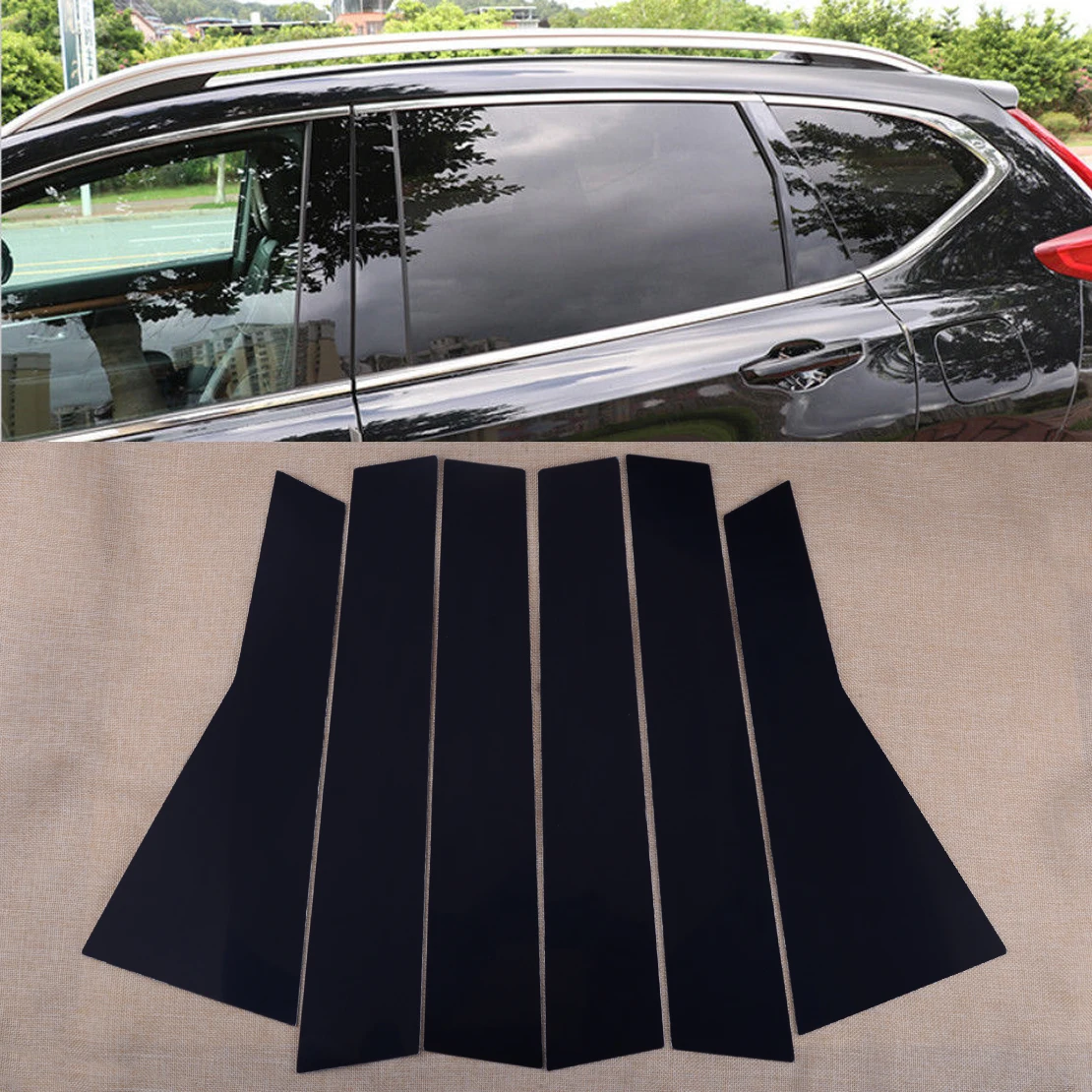CITALL 6Pcs Car Pillar Posts Set Door Trim Cover Kit Black Sticker Fit For Honda CR-V CRV 2017 2018
CITALL 6Pcs Car Pillar Posts Set Door Trim Cover Kit Black Sticker Fit For Honda CR-V CRV 2017 2018