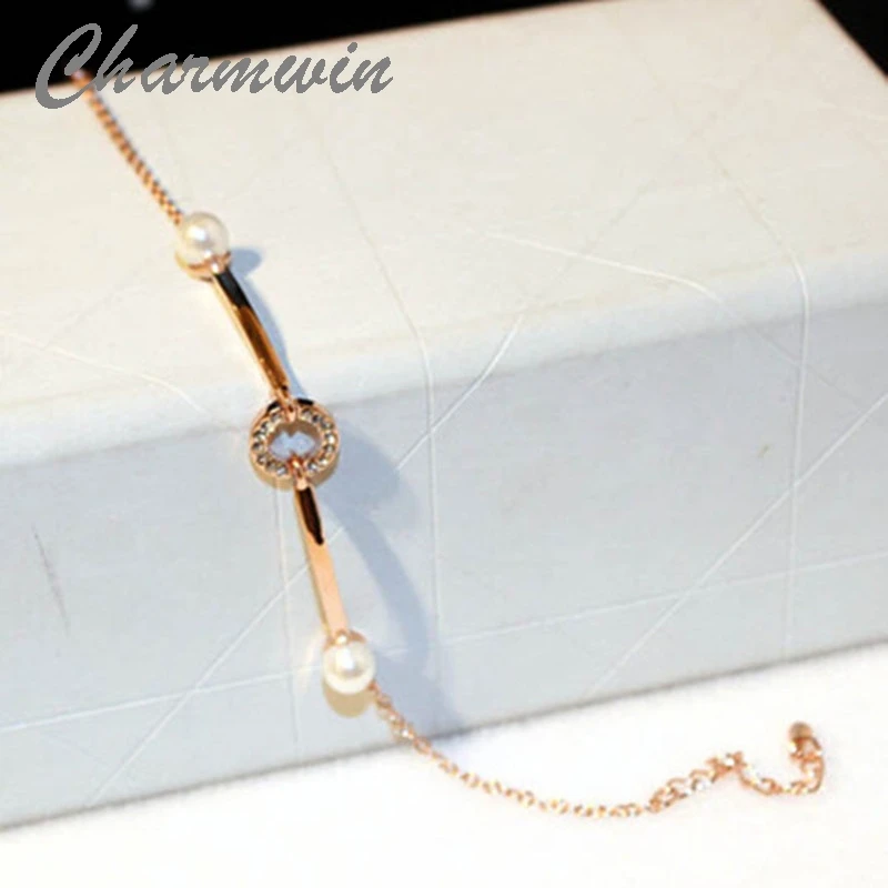 Charmwin Circles Crystal Bracelets New Fashion Rhinestone Simulated Pearl Rose Gold Color Charm Bracelets & Bangles Women PS0157
Charmwin Circles Crystal Bracelets New Fashion Rhinestone Simulated Pearl Rose Gold Color Charm Bracelets & Bangles Women PS0157