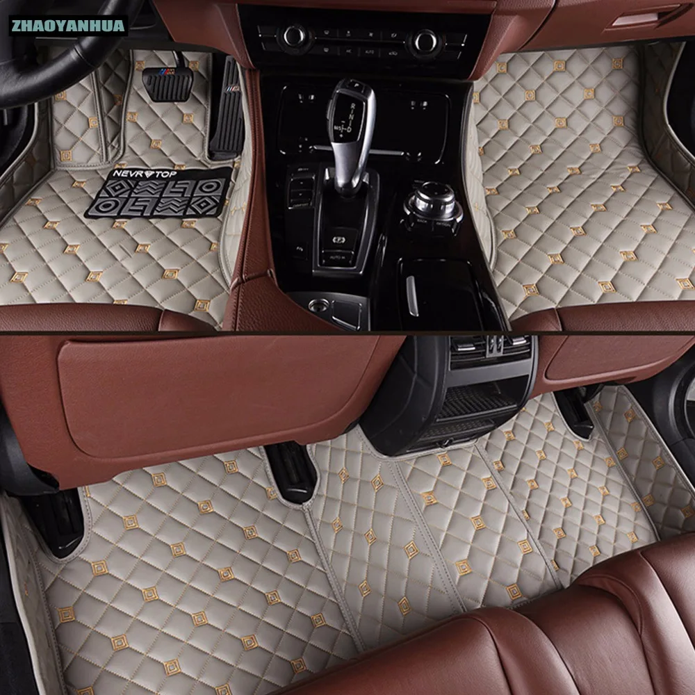 ZHAOYANHUA car floor mats for BMW X5 E70 F15 PVC Leather anti slip waterproof styling full cover rugs carpet line | Автомобили и