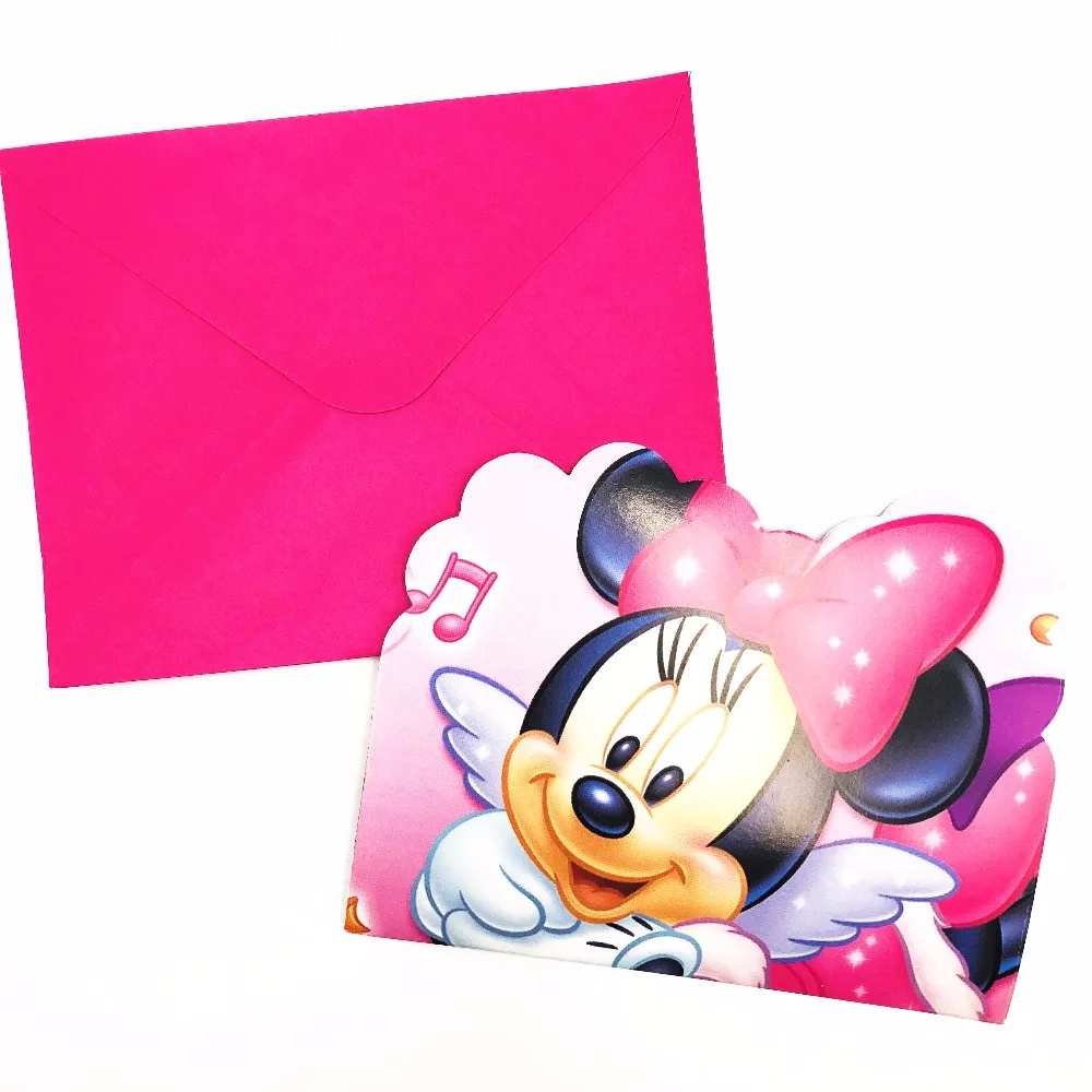 MINNIE MOUSE INVITATIONS CARDS KIDS BIRTHDAY PARTY FAVORS INVITATION CARDS HAPPY BIRTHDAY PARTY SUPPLIES 6PCS/SET
MINNIE MOUSE INVITATIONS CARDS KIDS BIRTHDAY PARTY FAVORS INVITATION CARDS HAPPY BIRTHDAY PARTY SUPPLIES 6PCS/SET