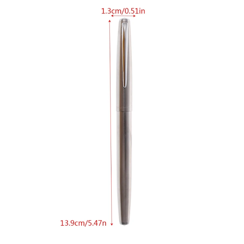 Trim Silver Fountain Pen 0.38mm Fine Nib Smooth Writing Ink Marker Best Present JUL-18A
Trim Silver Fountain Pen 0.38mm Fine Nib Smooth Writing Ink Marker Best Present JUL-18A