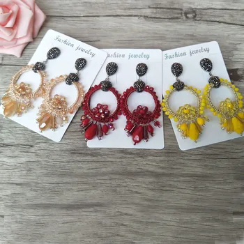 5Pair Handmade earrings,rondelle glass beads earring,crystal rhinestone pave drop charm Fashion Jewelry For Women Earrings ER336
5Pair Handmade earrings,rondelle glass beads earring,crystal rhinestone pave drop charm Fashion Jewelry For Women Earrings ER336