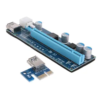 ALLOYSEED PCI-E 1X to 16X Extender Riser Card 6Pin riser with LED Light for BTC Miner for Graphics Card video card riser board
ALLOYSEED PCI-E 1X to 16X Extender Riser Card 6Pin riser with LED Light for BTC Miner for Graphics Card video card riser board