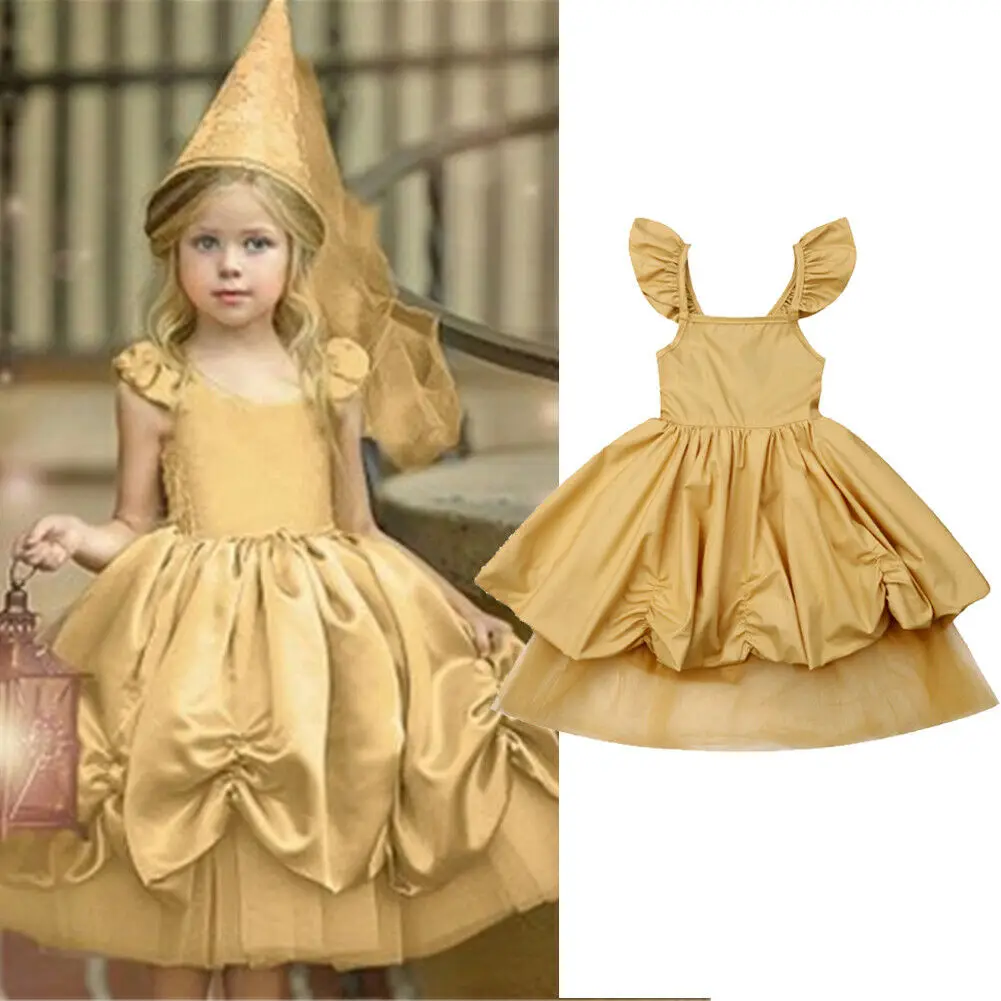 2019 Canis Summer Solid Yellow Flower Girls Party Princess Dress Wedding Tutu Tulle Kids Baby Dress Fashion Clothes
2019 Canis Summer Solid Yellow Flower Girls Party Princess Dress Wedding Tutu Tulle Kids Baby Dress Fashion Clothes