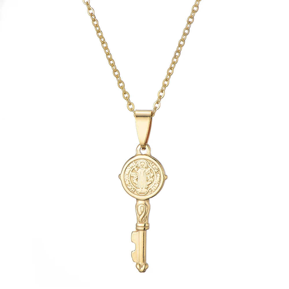 Silver Gold Chains Choker Women Key Pendant Necklace Long Stainless Steel Necklace For Women Fashion Chocker Jewelry 2019
Silver Gold Chains Choker Women Key Pendant Necklace Long Stainless Steel Necklace For Women Fashion Chocker Jewelry 2019