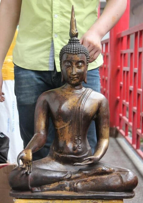 USPS to USA S3475 25 Tibet Old Copper Bronze Thailand monastery Sakyamuni Shakyamuni Buddha Statue
USPS to USA S3475 25 Tibet Old Copper Bronze Thailand monastery Sakyamuni Shakyamuni Buddha Statue