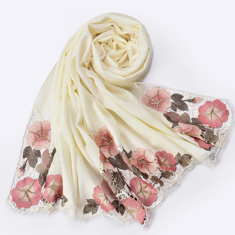 Winter 100% Wool Scarf For Women Shawls Wraps Wedding Wool Scarves for Ladies Flower Embroidery Cashmere Scarf Foulard Femme
Winter 100% Wool Scarf For Women Shawls Wraps Wedding Wool Scarves for Ladies Flower Embroidery Cashmere Scarf Foulard Femme